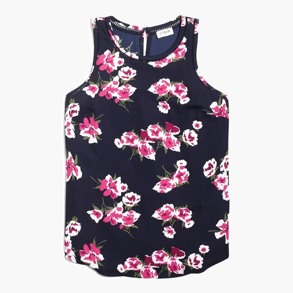 J. Crew ladder trim sleeveless shell
